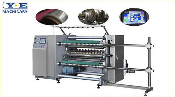 High Speed PLC Controlled Slitting and Rewinding Machine